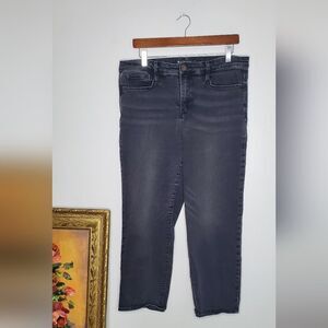 Athleta Black Carbon Washed Sculptek Ankle Cropped Jeans Size 12